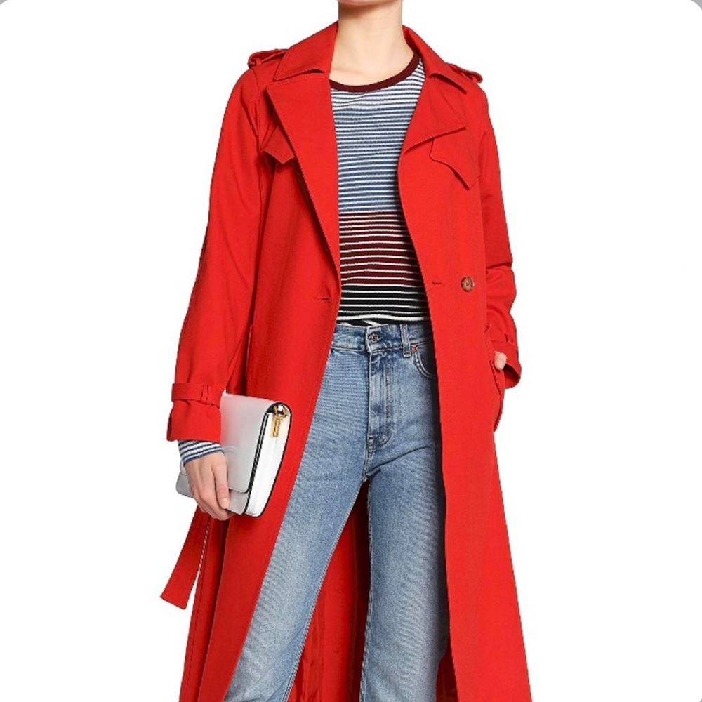 Maje Red Trench